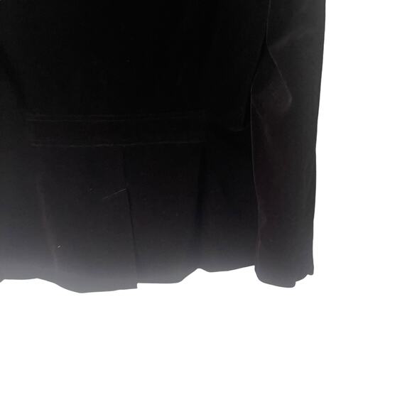 Eddie Bauer Women's Size Small Black Velvet Witchy Grunge Button Blazer - Picture 5 of 7